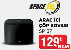 SPACE24 SP137 ARAÇ İÇİ ÇÖP KOVASI